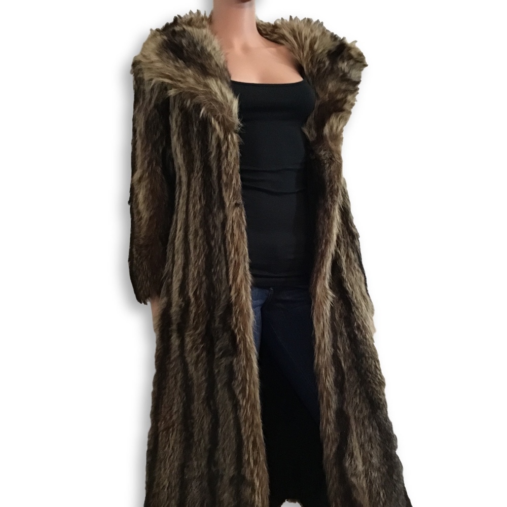 A Fantasia Furs Fur Ankle Length Coat